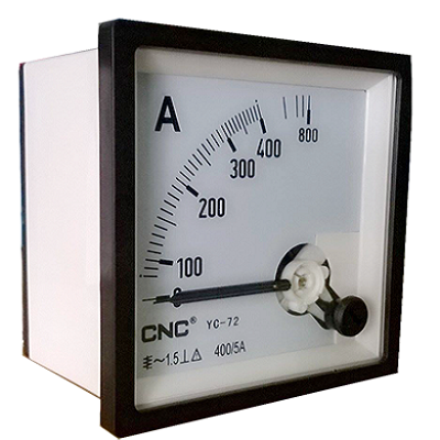 Đồng hồ Ampe  500/5A Size 72X72, YC72-500/5ACNC